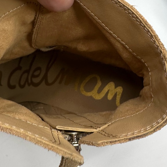 Sam Edelman Simona Suede Block Heel Booties - Picture 13 of 14